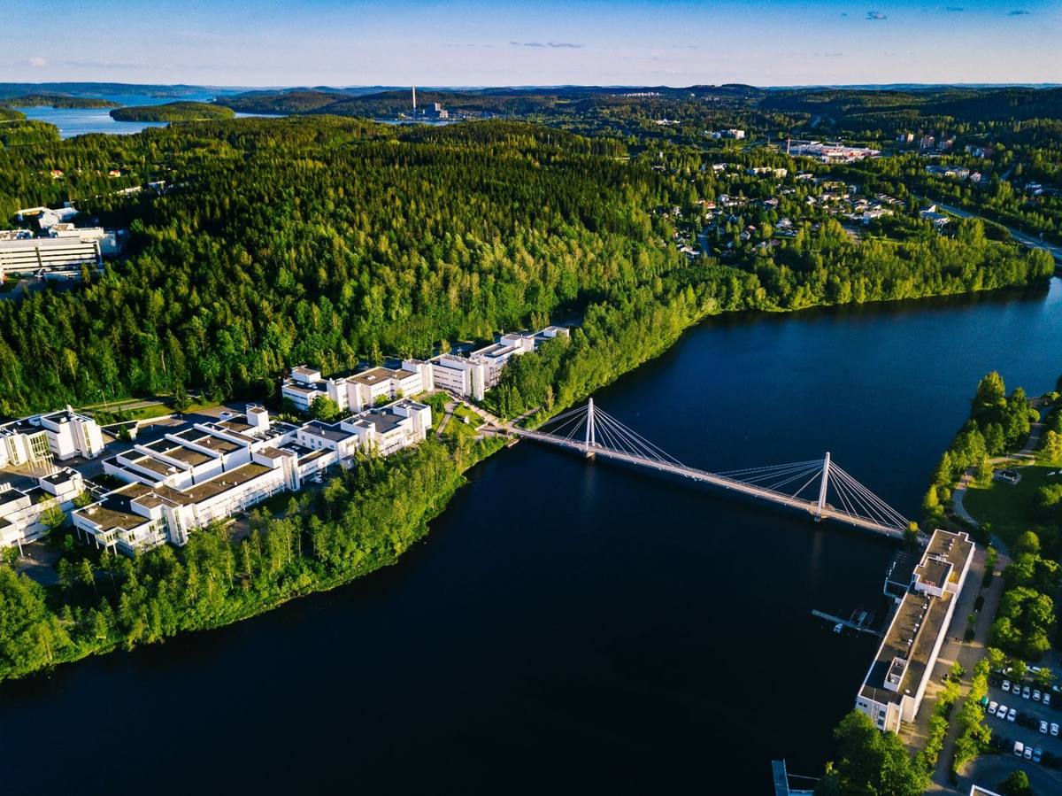 Aerial view of facilities